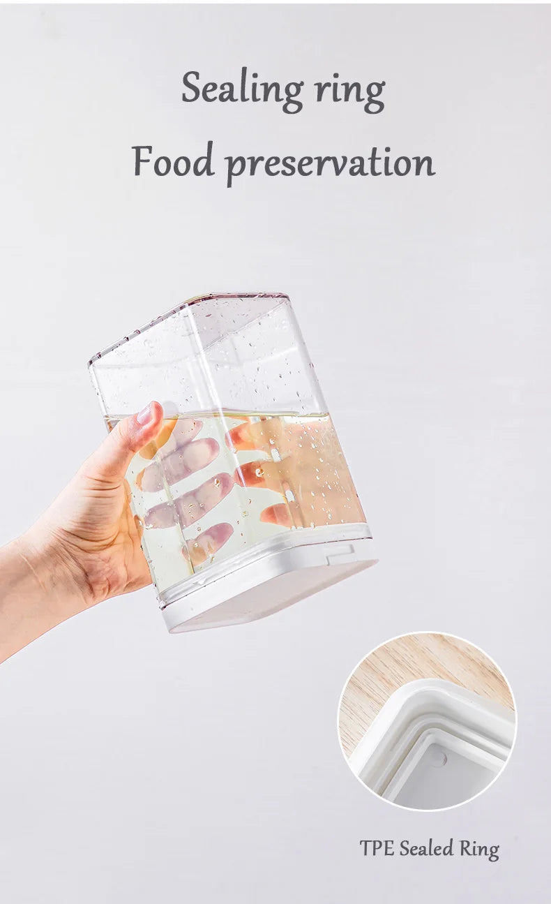 Opening Lid Sealed Jar Transparent Body Food Grade