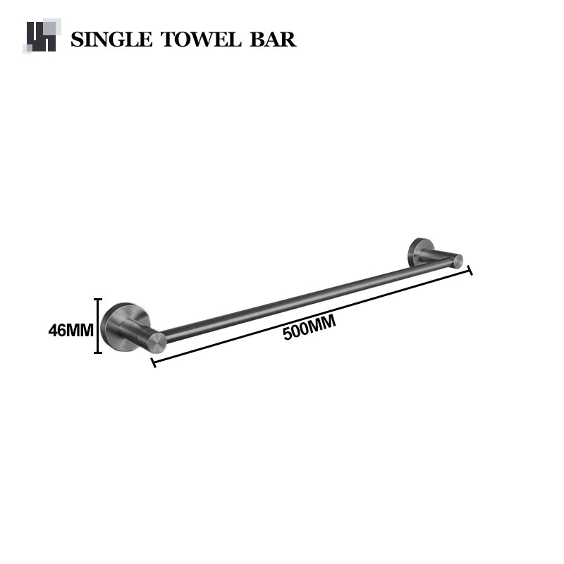 Gray Bathroom Hardware Cup Rack Towel Rack Toilet