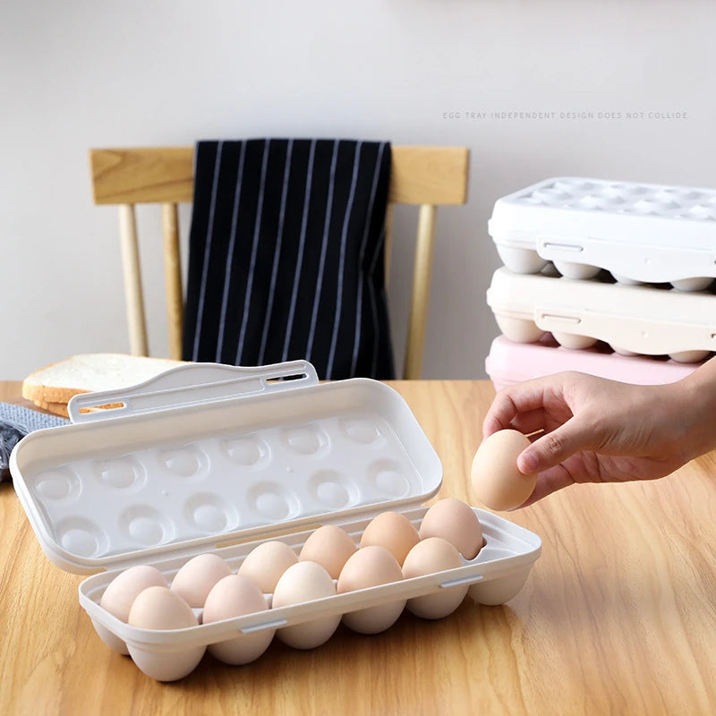 Egg Storage Box Refrigerator Plastic Airtight Fresh Keeping