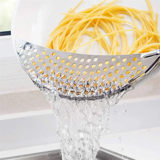 Pot Strainer Pan Drainer Easy Draining Pot Strainer