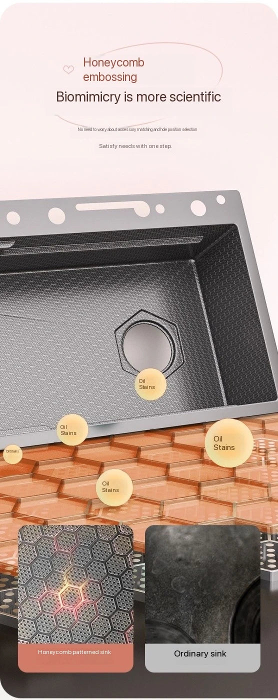 Integrated Waterfall Sink Honeycomb Technology Large Digitial