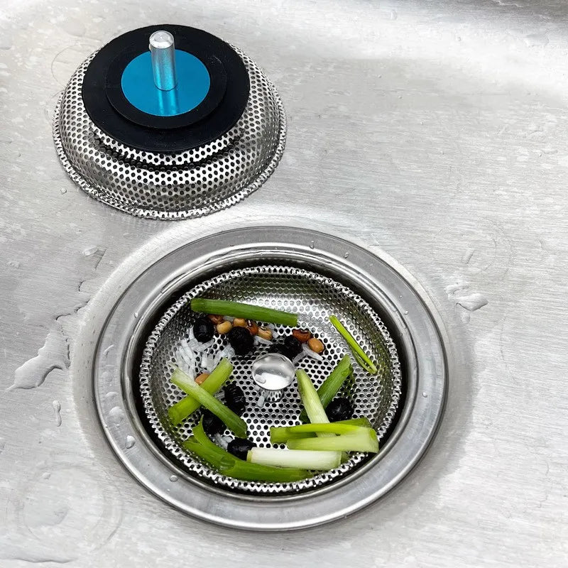 Waste Plug Sink Strainer Stainless Steel Basin Drain
