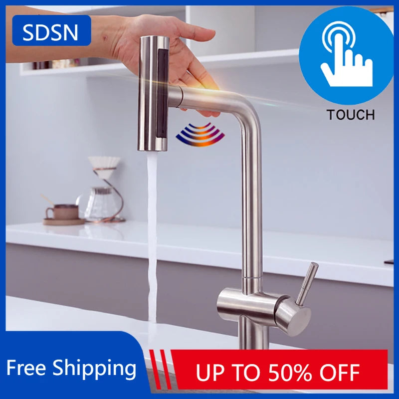 Fly Rain Touch Faucets 304 Stainless Steel Cold