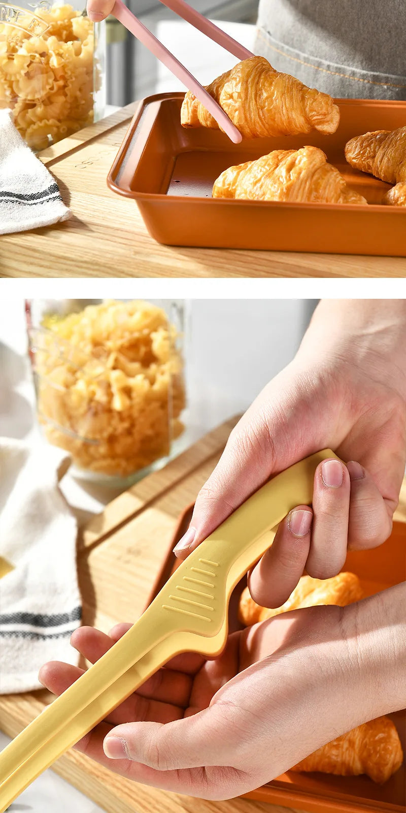 1/4pcs Food Tongs Bbq Tweezer Clip Silicone Picnic