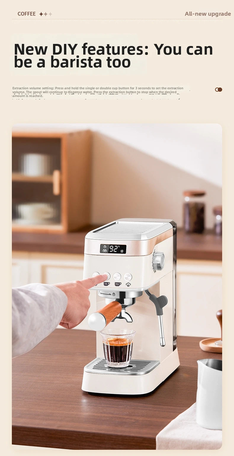 Pro Semi-Automatic Espresso Machine 20bar Pressure Compact Small