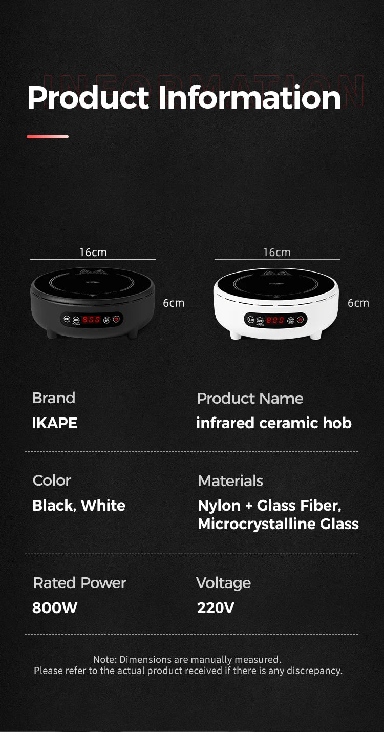 Ikape Espresso Moka Pot Infrared Ceramic Hob 220v