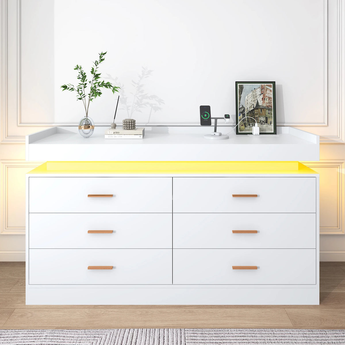 Drawer Dresser 46 Modern Chest Of Drawers Closet