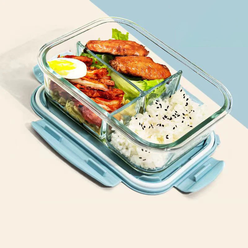 Style Lunch Box Glass 1050ml Microwave Bento Box