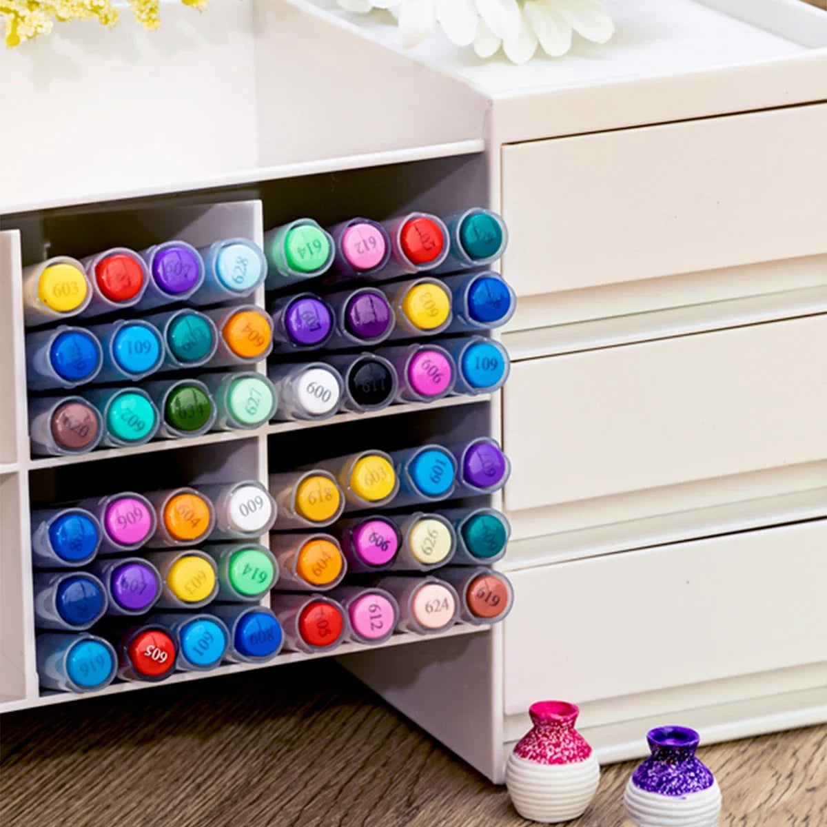 12-240 Colors Acrylic Paint Markers Brush Tip Direct-Liquid