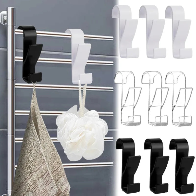 3/15pcs Bathroom Hanger Clips Heated Towel Radiator Rail