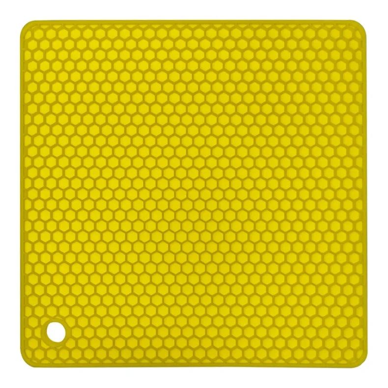 18cm Square Silicone Mat Heat Resistant Potholder Dining