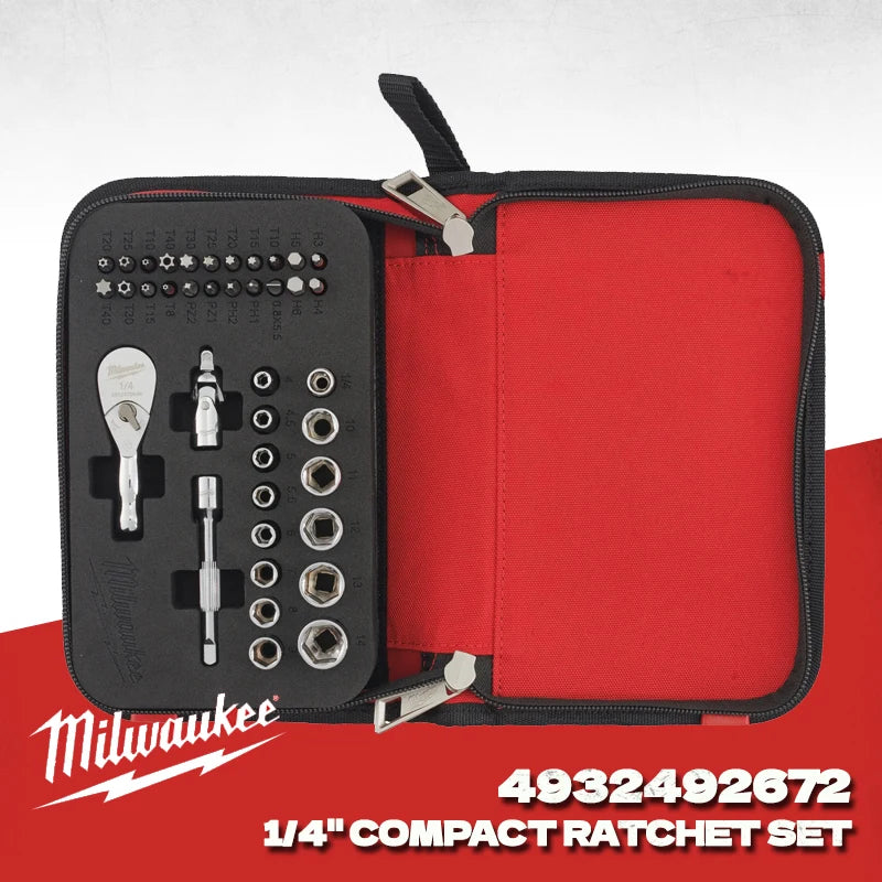 Milwaukee 39 Metric 1/4 Compact Integrated Ratchet Sleeve