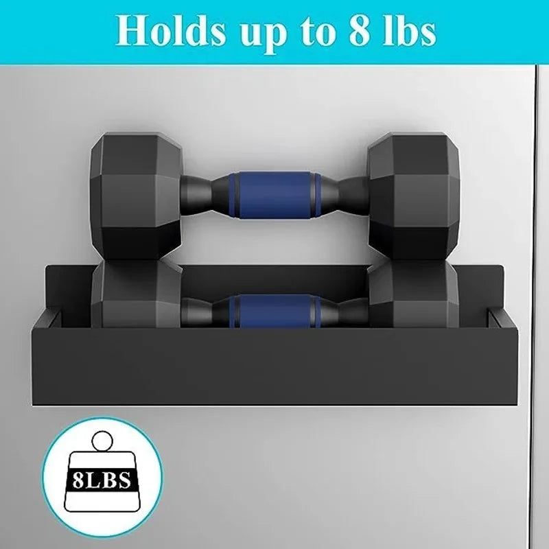 Magnetic Fridge Shelf Spice Rack Black Iron Refrigerator