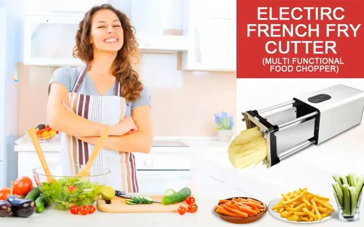 Commercial Vegetable Chopper Electric French Fry Maker Slicing