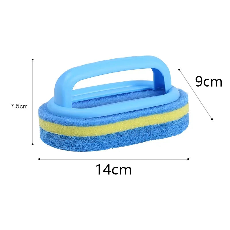 Sponge Cleaning Brush Handle Bathtub Tile Scrub Brush