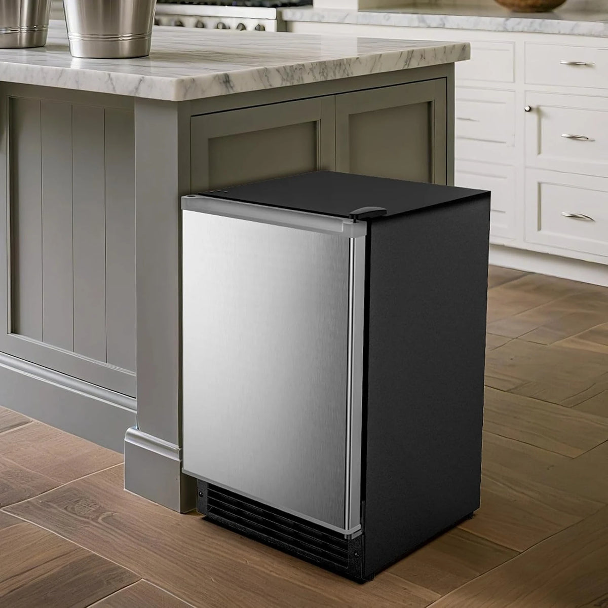 Under Counter Crescent Ice Maker Machine 15 Drainless