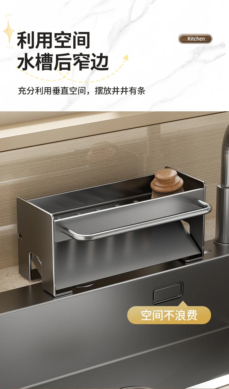Sink Stand Sponge Holder Dish Drainer Organizers Storage