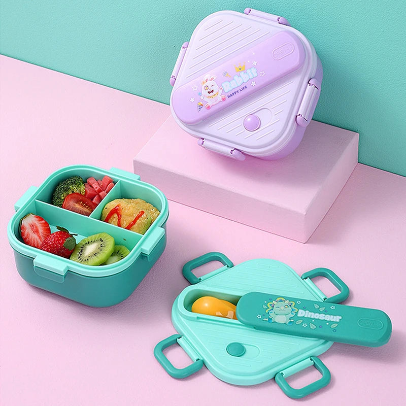 Grids Unicorn Lunch Box Children Students Sandwich Fruit