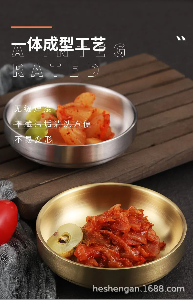 Korean 304 Stainless Steel Sauce Dish Small Dish