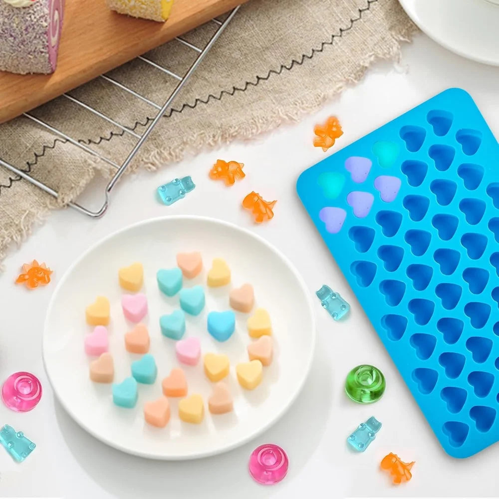 6pcs Candy Silicone Moulds Dropper Candy Gummy Molds