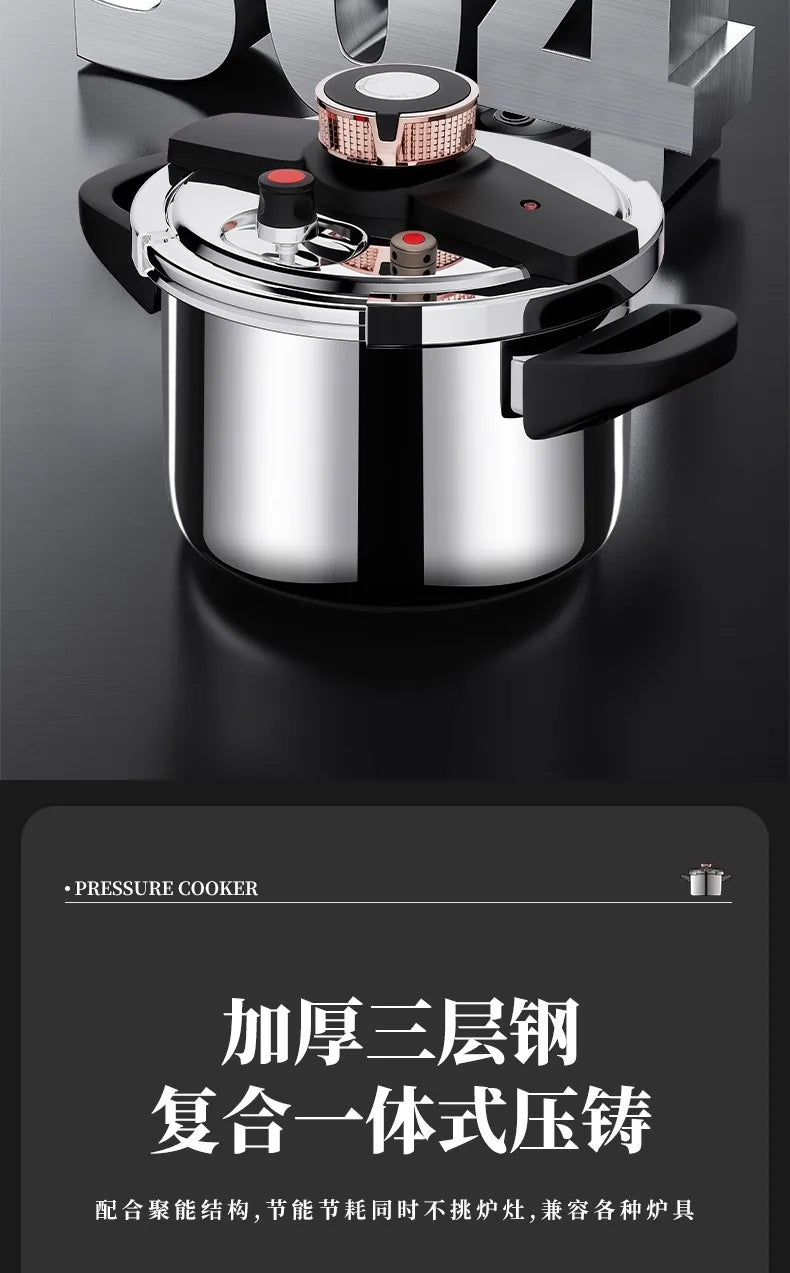 304 Stainless Steel Pressure Cooker - 100kpa Super