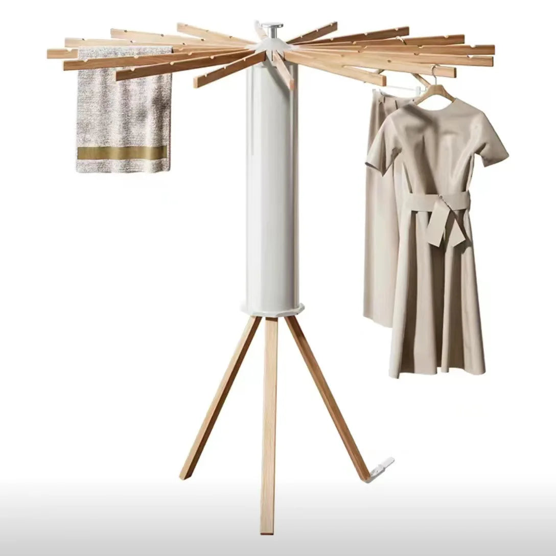 Folding Drying Rack Floor Standing Swivel Laundry Rack