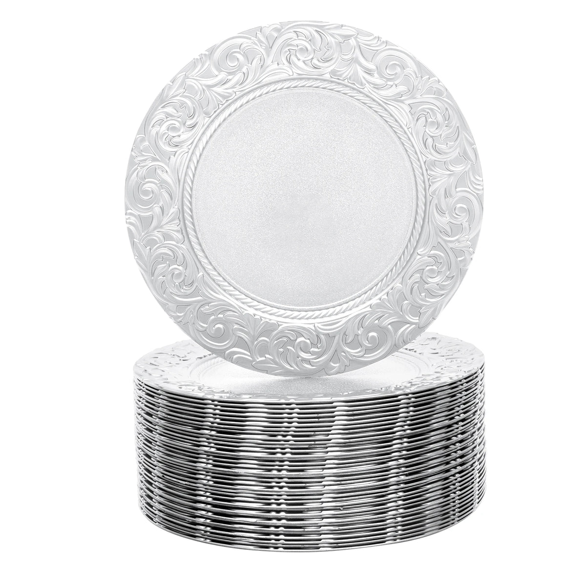 100pcs Charger Plates 13 Inch Round Charger Plates