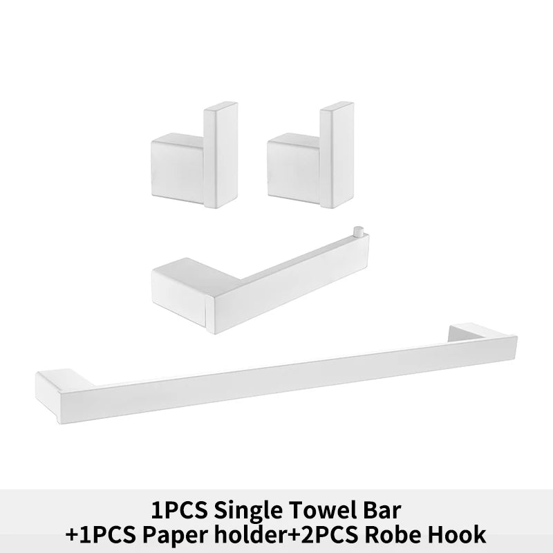 Bathroom Hardware White Wall Mounted Toilet Roll Paper
