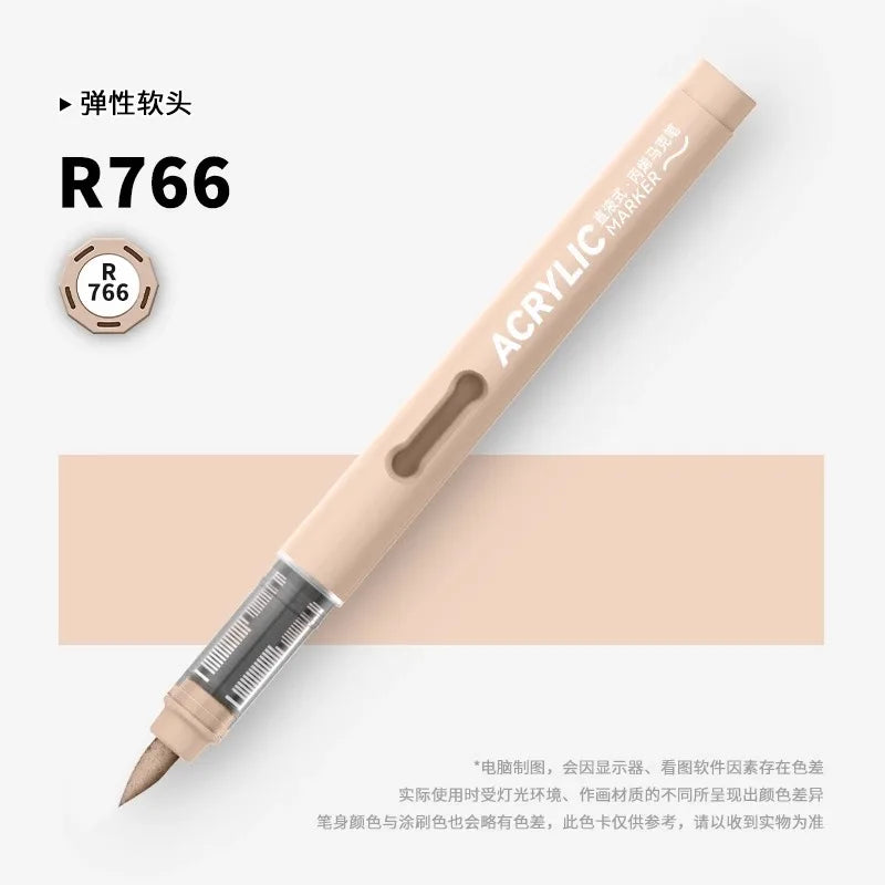 120/1 Colors Direct-Liquid Acrylic Brush Markers Pen Waterproof