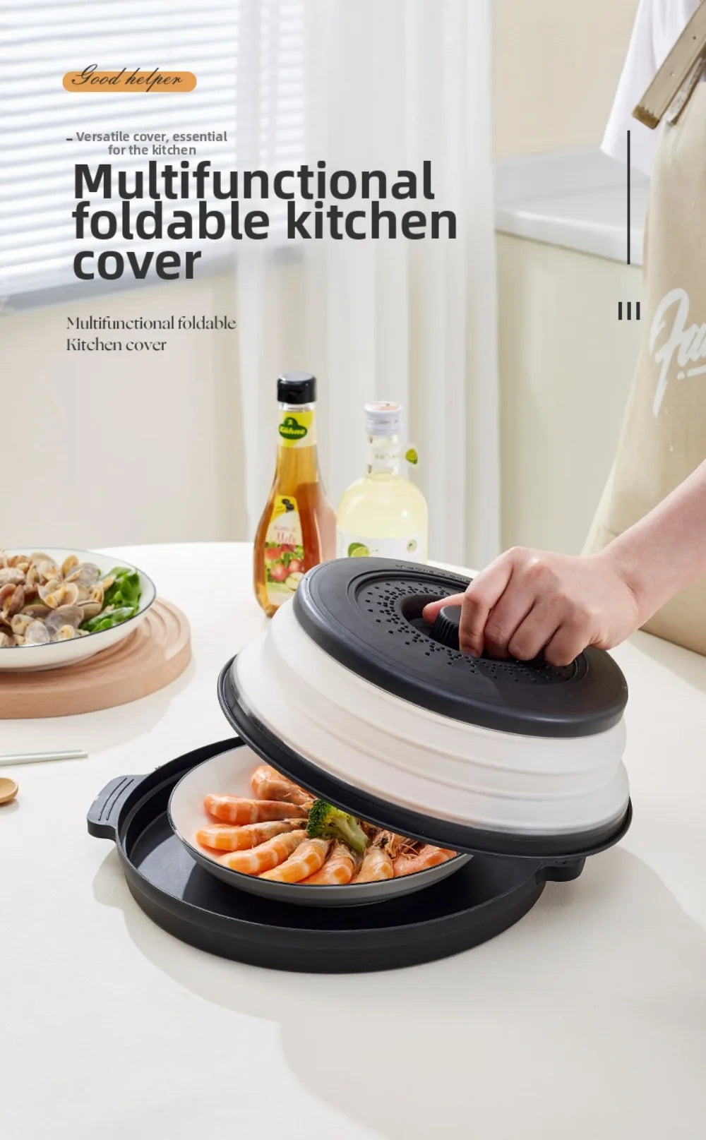 Silicone Microwave Splatter Cover Oil-Proof Splash-Proof