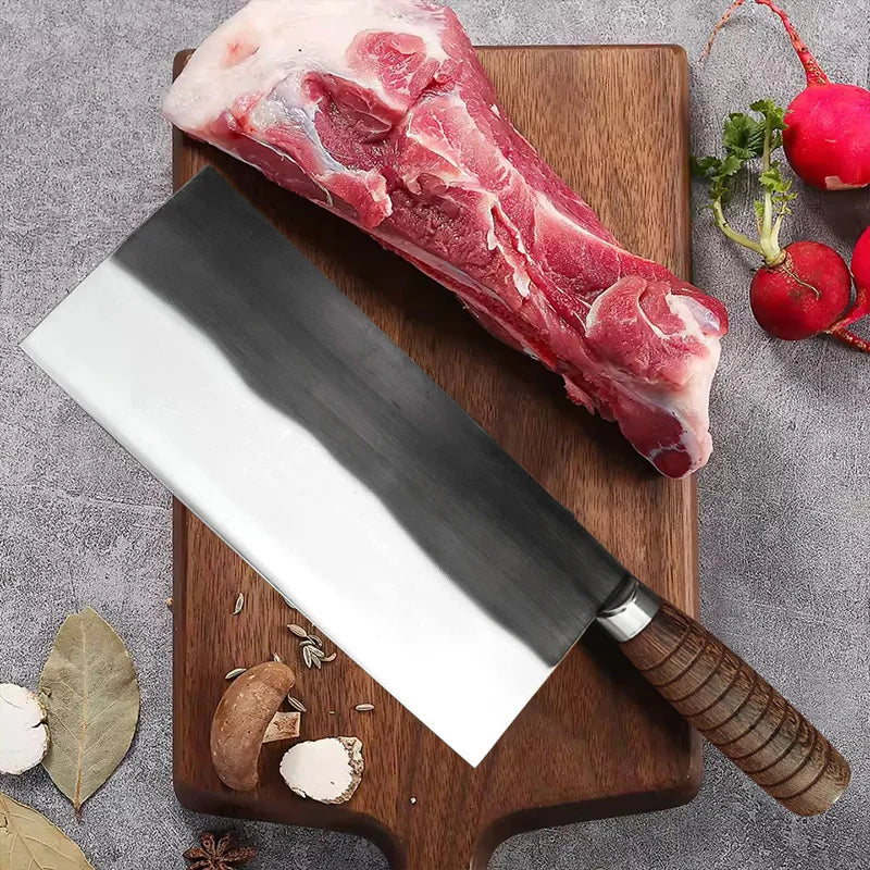 Handmade Forged Chinese Cleaver Knife Ultra Sharp Slicing