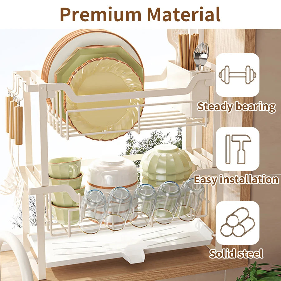Modern Dish Rack Countertop Dish Drying &Tableware Storage