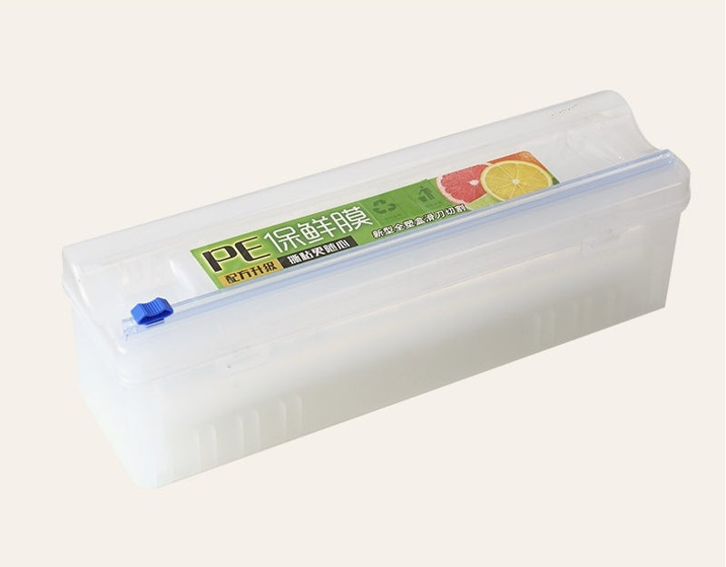 Reusable Food Plastic Wrap Dispenser Cutter Adjustable Cling