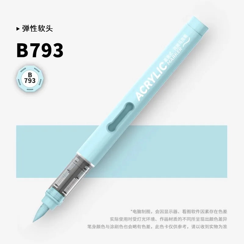 120/1 Colors Direct-Liquid Acrylic Brush Markers Pen Waterproof