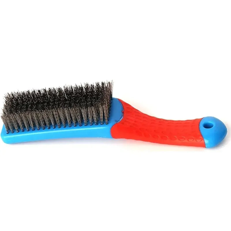 Wire Brush Duty Stainless Bristles Plastic Handle Grip