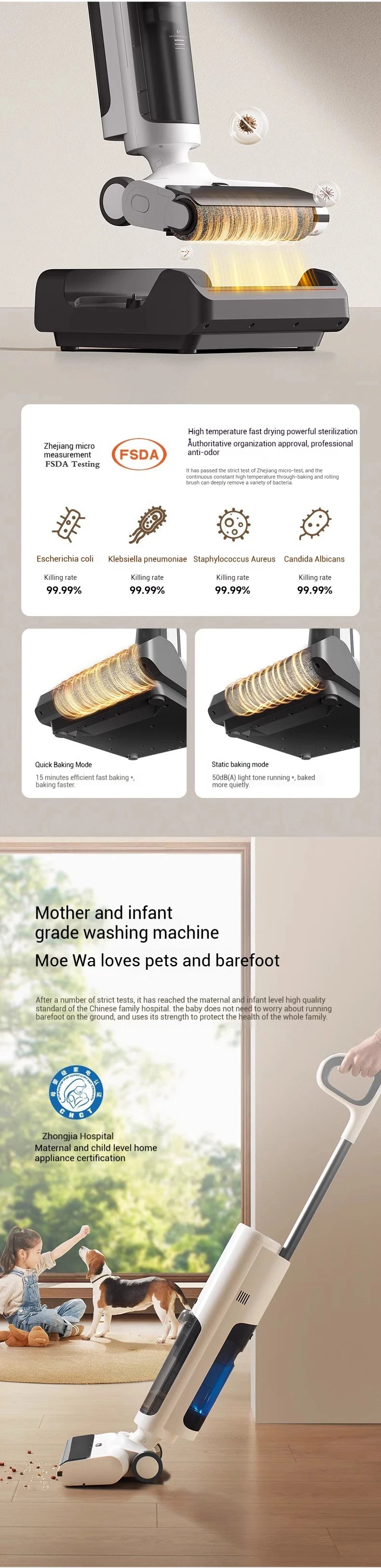 Xiaomi Mijia Wireless Anti-Tangle Floor Washer 4c Wet