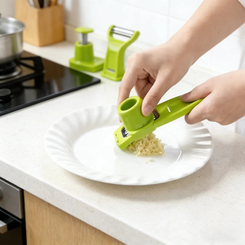 Garlic Masher Mini Garlic Ginger Peeler Grinder Food
