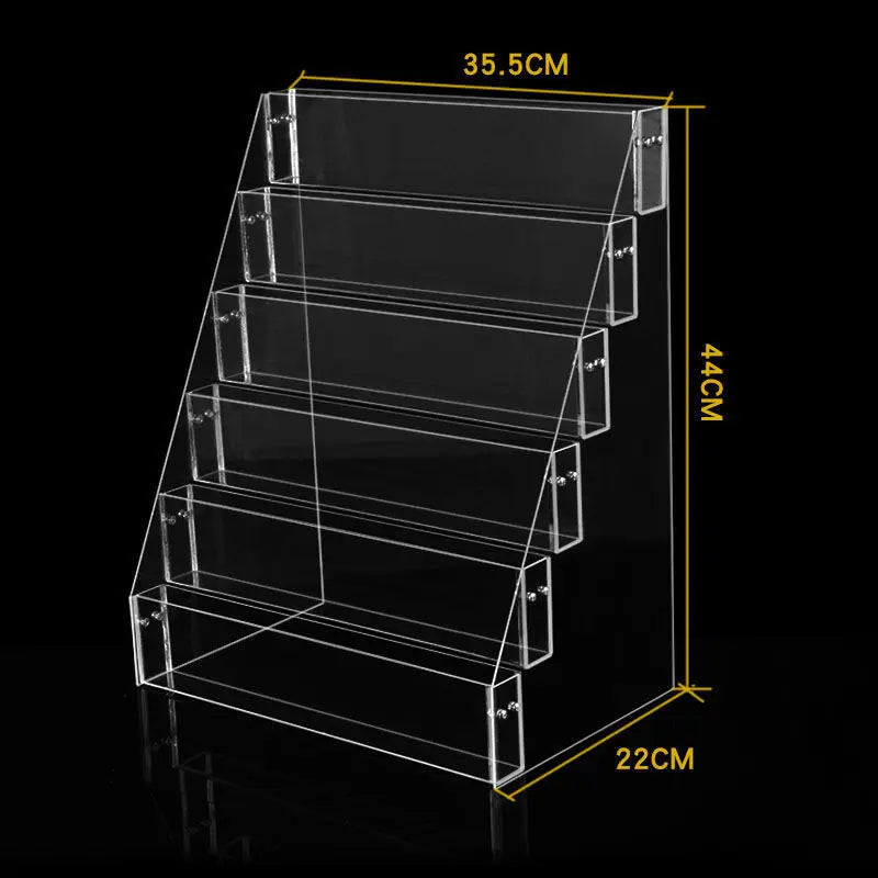 2-6 Tier Acrylic Book Display Stand Desk Bookshelf