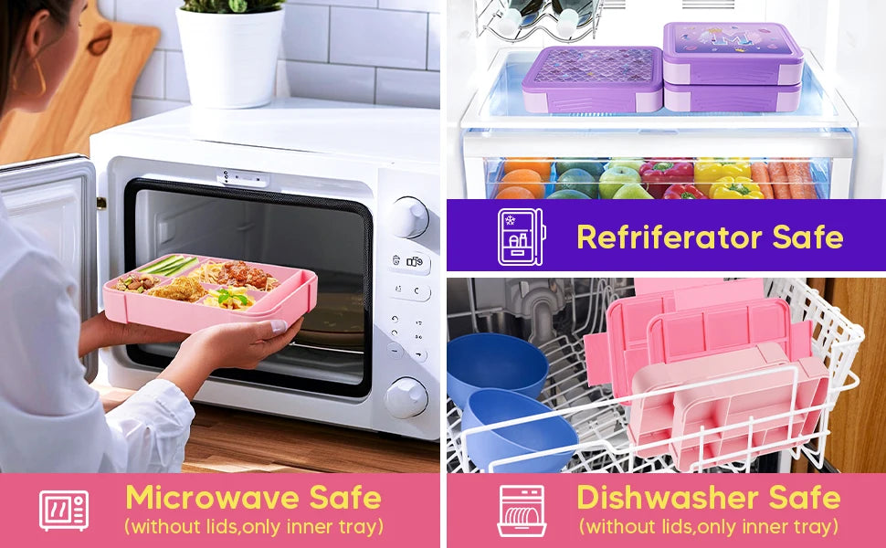 Unicorn Bento Lunch Box Kids Microwave Oven Bento
