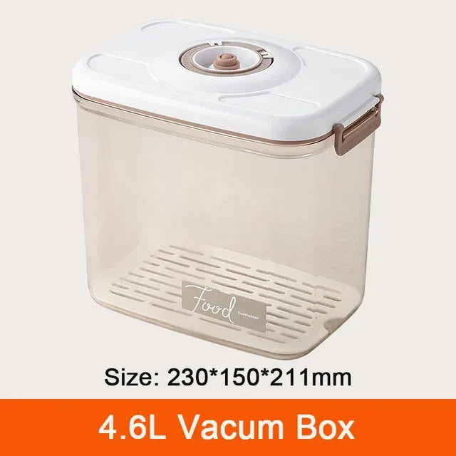 Food Vacuum Storage Box Fresh-Keeping Sealed Canister Large