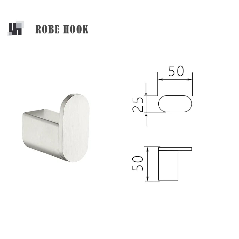 Brushed Towel Ring Holder Bar Rack Brush/Paper Holder