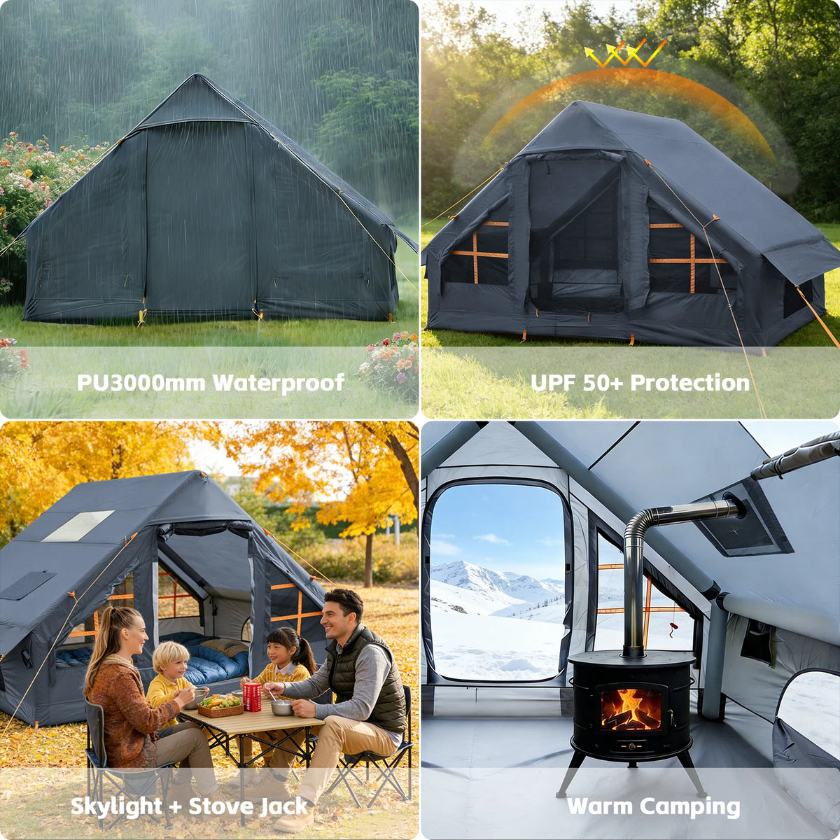 Inflatable Tents Camping - Easy Blow Up Glamping