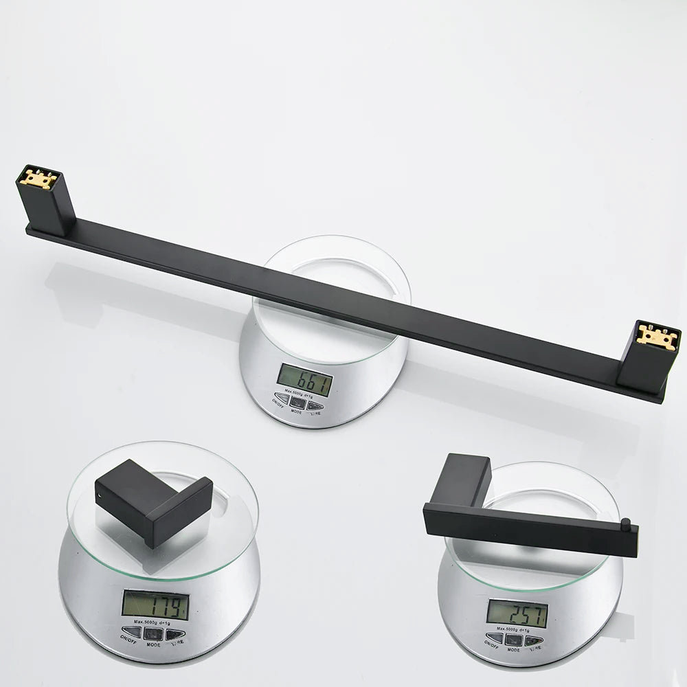 Matte Black Hook Towel Rack 304 Stainless Steel