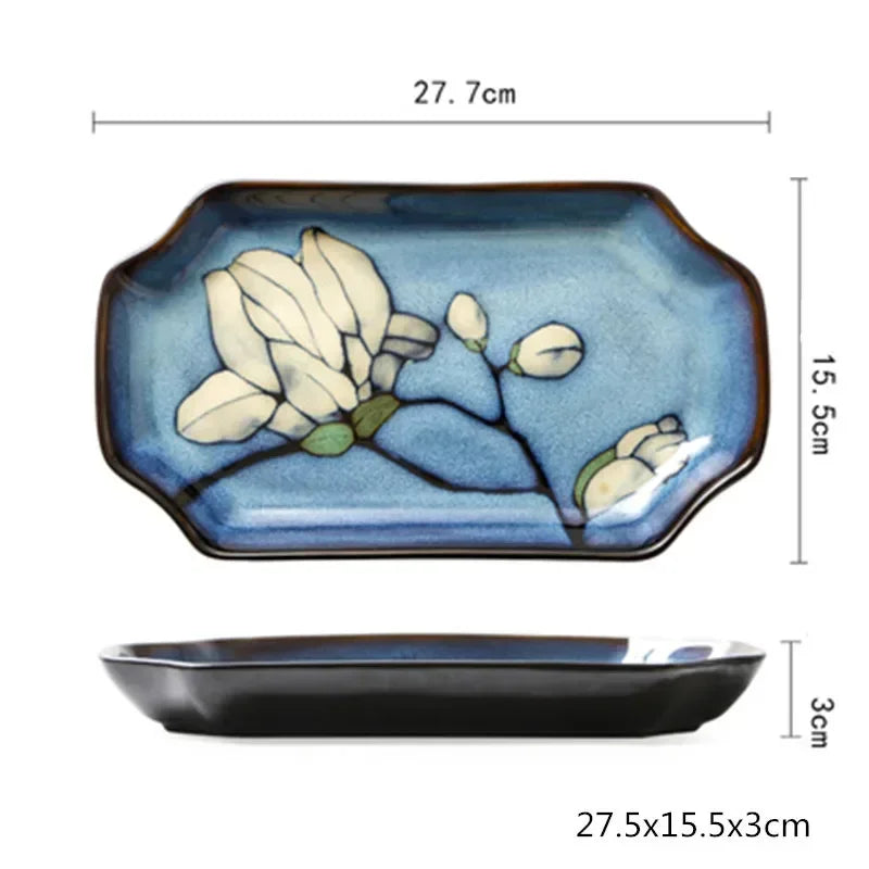Ceramic Dinner Plate Service Dish Cake Dish Western