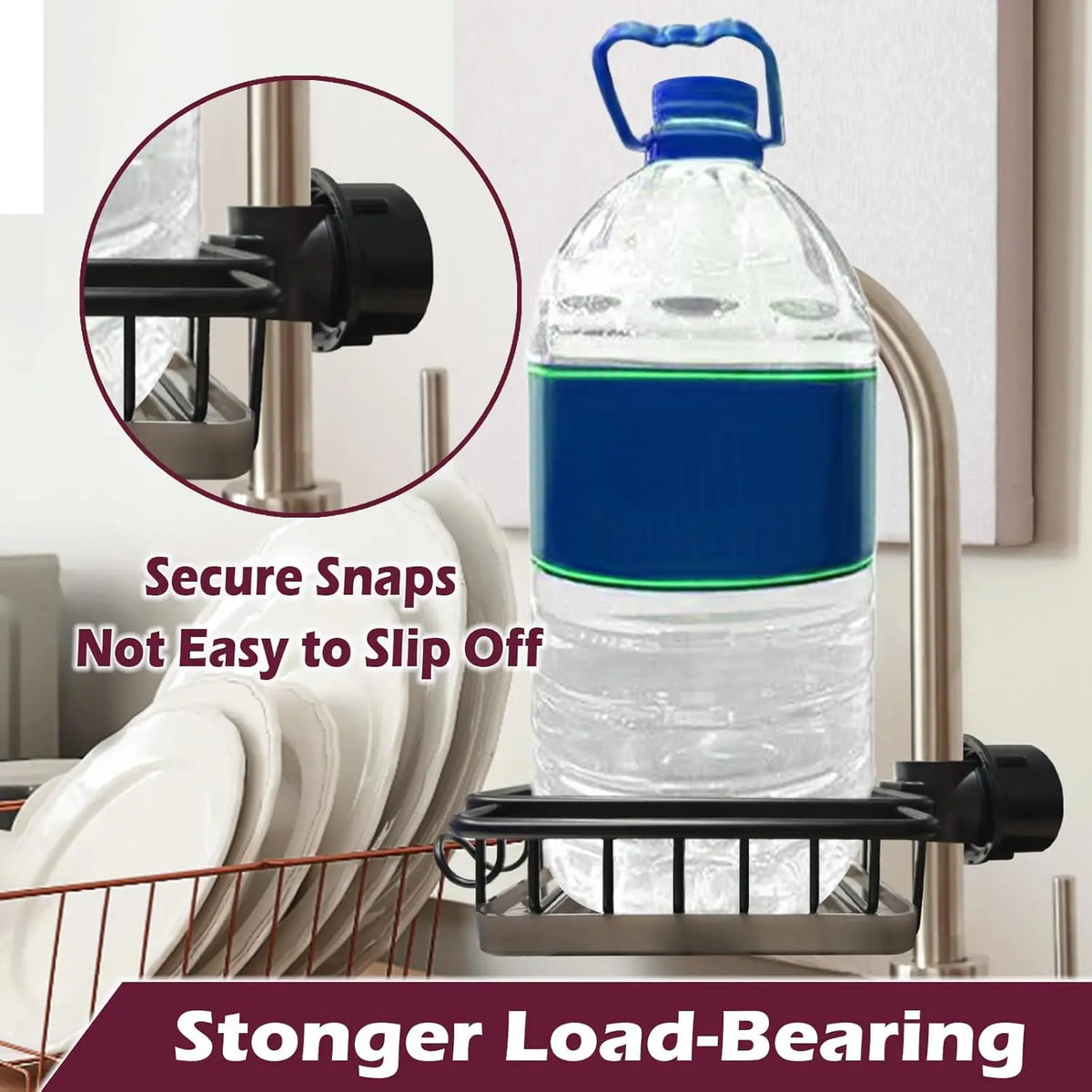 Faucet Organizer Sponge Holder Sink Adjustable Sink Organizer