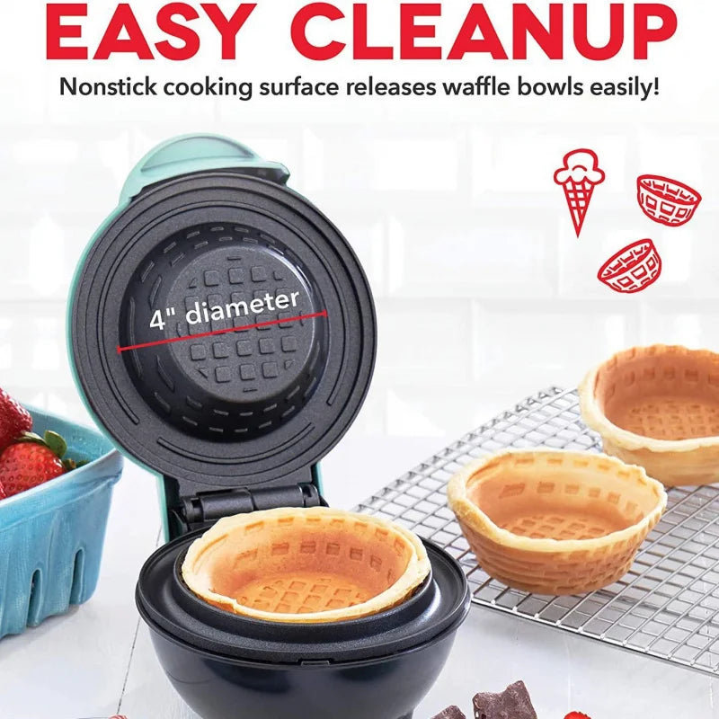 110/220v Waffle Bowl Machine Breakfast Cake Egg Tart