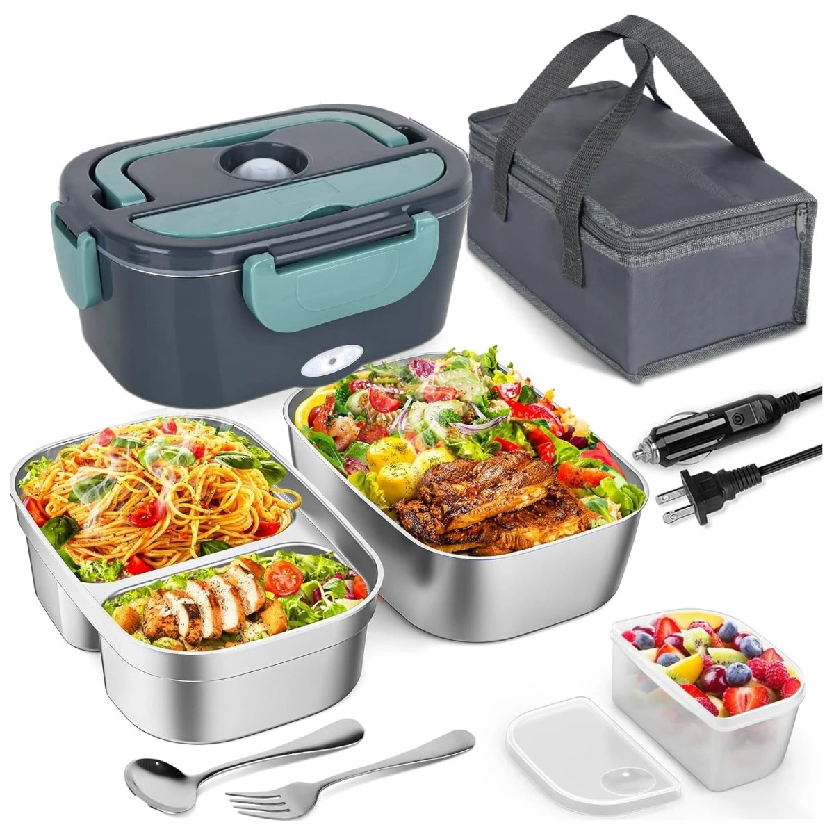 Electric Lunch Box Adults-60w Fast Heatedlunch Box Men&Women