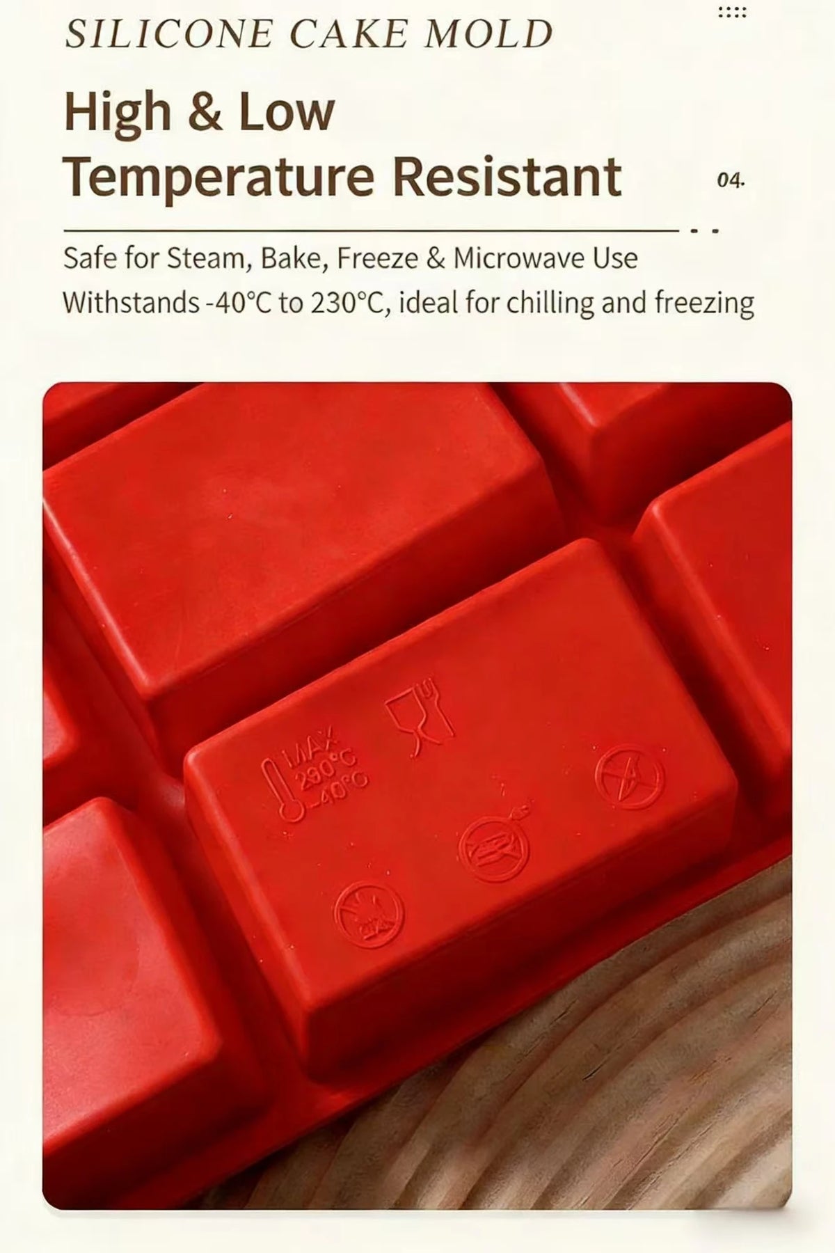 Big 9-Cavity Silicone Mini Loaf Pan Baking Cake