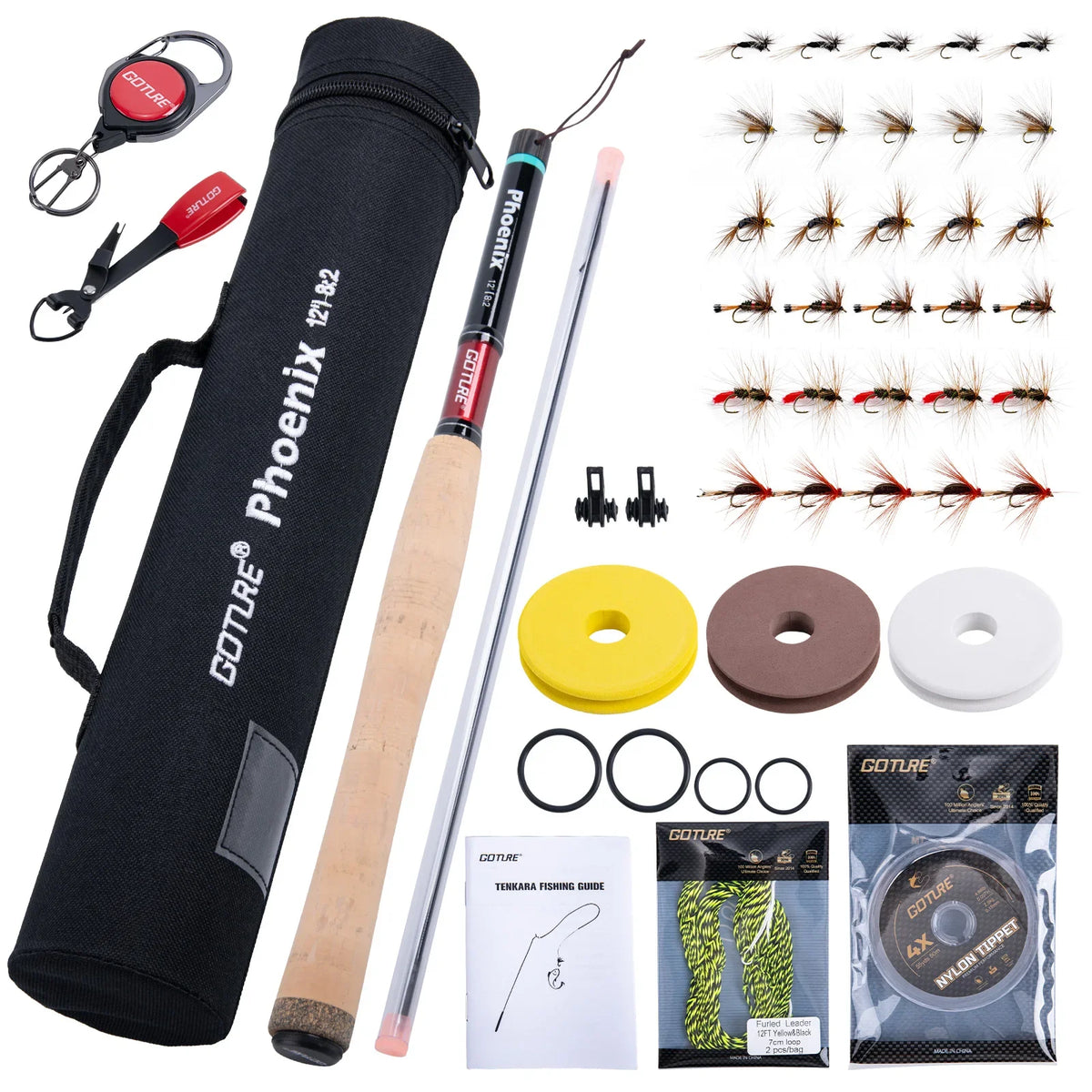 Goture Tenkara Fishing Kit 6m Rod Spare Tip
