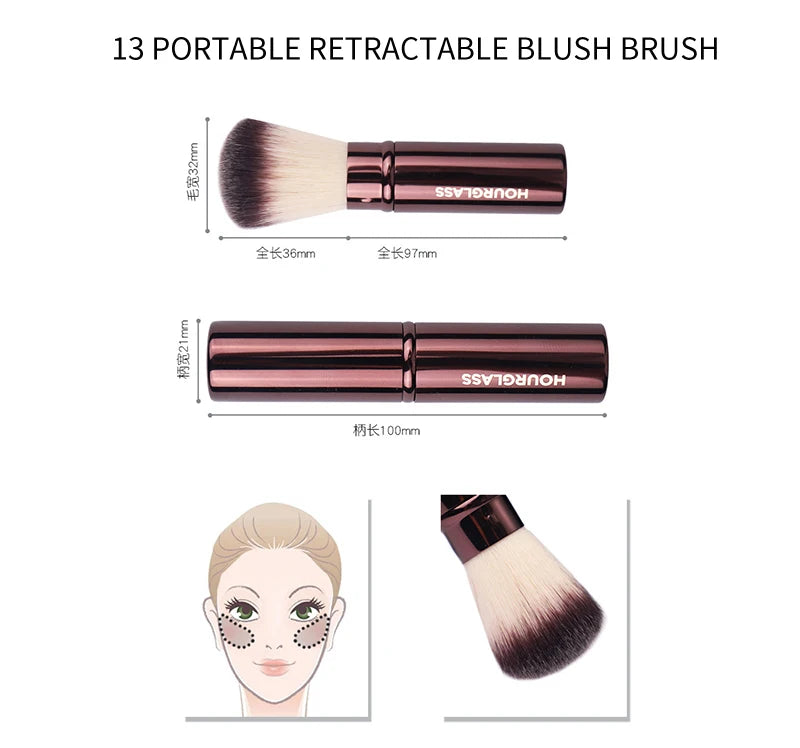 Hourglass Cruelty Makeup Brush-19brushes Blusher Powder